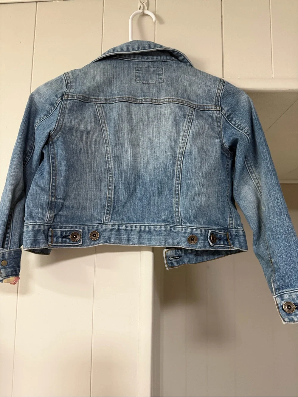 Ralph Lauren Light Blue Denim Jacket with Pink Plaid Lining